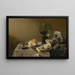Martwa natura z filiżanką - Pieter Claesz — oprawiony obraz na ścianie