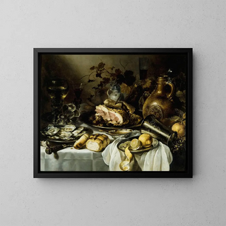 Pieter Claesz - Still life with ham.webp