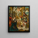Uczczenie pasterzy Łukasz 2:16-20 - Pieter Coecke van Aelst — oprawiony obraz na ścianie
