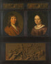 portretów mężczyzny i kobiety oprawionych w dwie miniatury frizurowe z motywem muszli oraz Triumf Amphitrite - Pieter Cornelisz van Slingelandt — widok dzieła