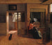 Matka rozczesująca włosy swojego dziecka - Pieter de Hooch — widok dzieła