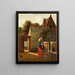 Kobieta sprzątająca z wiadrem na podwórku - Pieter de Hooch — oprawiony obraz na ścianie