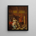 Niosący złe wieści - Pieter de Hooch — oprawiony obraz na ścianie