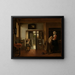 w pokoju - Pieter de Hooch — oprawiony obraz na ścianie