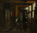 Wnętrza z młodym parą - Pieter de Hooch — widok dzieła