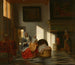 Wnętrze z matką i dzieckiem - Pieter de Hooch — widok dzieła