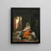 Matka karmiąca swoje dziecko - Pieter de Hooch — oprawiony obraz na ścianie