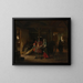 Płacić gospodynię - Pieter de Hooch — oprawiony obraz na ścianie
