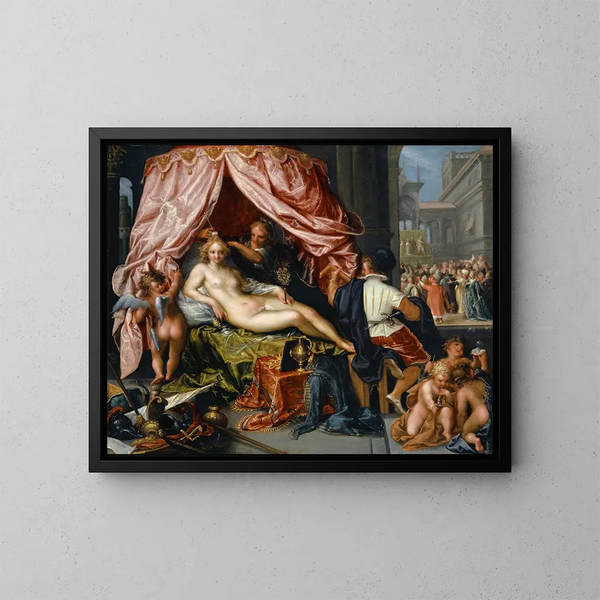 Alegoria próżności - Pieter Isaacsz — oprawiony obraz na ścianie