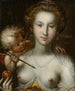 Wenus i Kupidyn - Pieter Isaacsz — widok dzieła