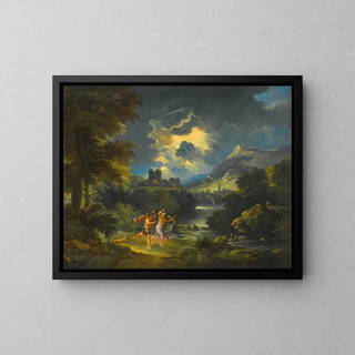 Pieter Mulier the Younger - A Landscape With Figures In A Storm.webp