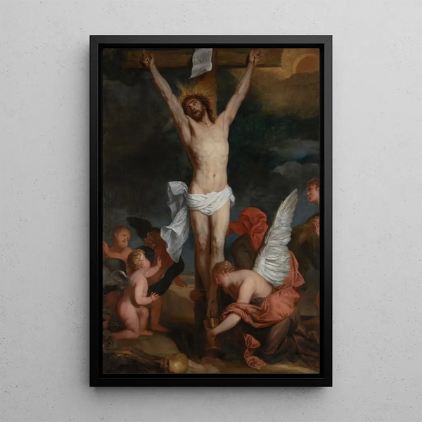 Chrystus na krzyżu - Pieter Pauwel Thijs — oprawiony obraz na ścianie