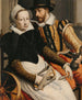 Mężczyzna i kobieta przy kołowrotku - Pieter Pietersz. — widok dzieła