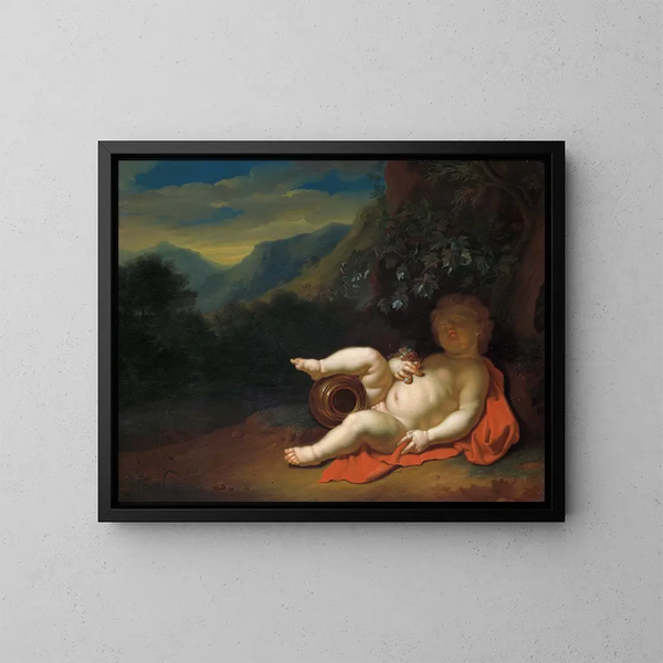 L'Enfant Bacchus - Pieter van der Werff — oprawiony obraz na ścianie