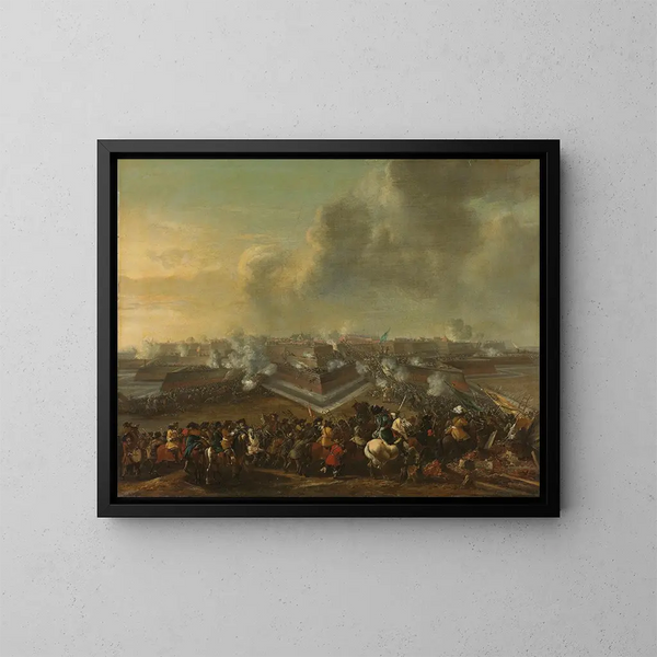 Atak na miasto Coevorden, 30 grudnia 1672 - Pieter Wouwerman — oprawiony obraz na ścianie