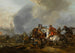 Kawaleria atakująca piechotę - Pieter Wouwerman — widok dzieła
