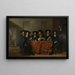 Sześciu regentów i gospodarza domu Instytutu Oude Zijds dla pomocy zewnętrznej dla ubogich Amsterdam 1675 - Pieter van Anraedt — oprawiony obraz na ścianie