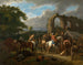 Scena jeźdźców - Pieter van Bloemen — widok dzieła