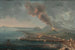 La Torre del Greco z wybuchem Wezuwiusza w tle - Pietro Antoniani — widok dzieła