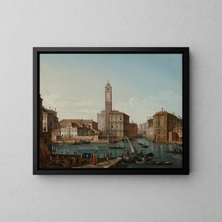 Pietro Bellotti - Venice with the Grand Canal S Geremia and the entrance to the Cannaregio.webp