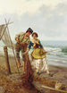 Le filet du pêcheur - Pietro Gabrini — widok dzieła