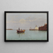 Widok na Punta della Dogana - Pietro Galter — oprawiony obraz na ścianie