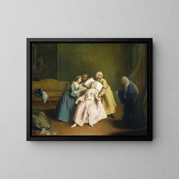 Le Faible - Pietro Longhi — oprawiony obraz na ścianie