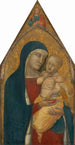 Matka Boża z Dzieciątkiem i błogosławiącym Chrystusem - Pietro Lorenzetti — widok dzieła
