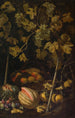 Martwa natura z owocami i winem - Pietro Paolo Bonzi — widok dzieła
