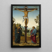 Ukrzyżowania z dziewicą, świętym Janem, świętym Hieronimem i świętą Marią Magdaleną - Pietro Perugino — oprawiony obraz na ścianie