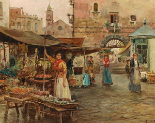 Pietro Scoppetta - A Market Scene in Naples.webp