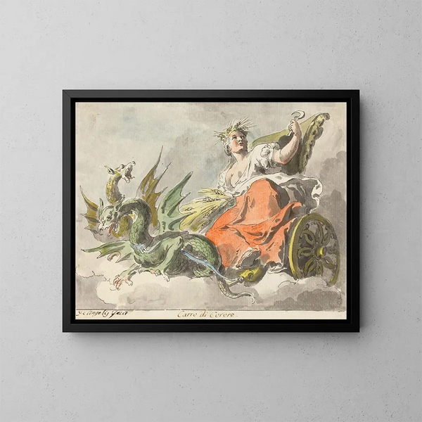 Chariot de Cérès - Pietro de Angelis — oprawiony obraz na ścianie
