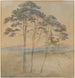 Pins dans un brouillard matinal - Ernst Ferdinand Oehme — widok dzieła