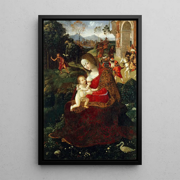 Pinturicchio - Madonna and Child with Saint John the Baptist.webp