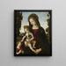 La Vierge à l'Enfant Jésus et saint Jean - Pinturicchio — oprawiony obraz na ścianie