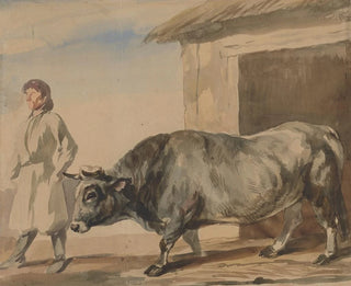 Piotr Michaowski - Grey ox and a peasant from Bolestraszyce.webp