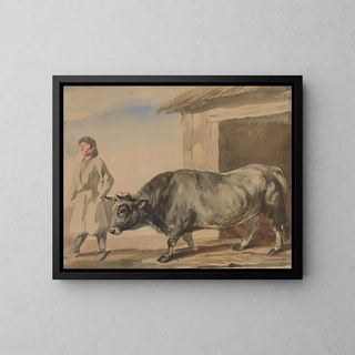 Piotr Michaowski - Grey ox and a peasant from Bolestraszyce.webp
