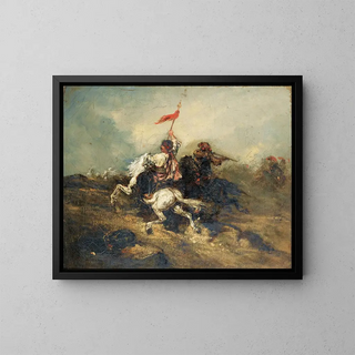 Piotr von Michalowski - Charge Of Turkish Horsemen.webp