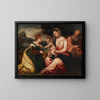 Polidoro Da Lanciano - The Holy Family with Saint Dorothea.webp