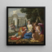 Polyphile i Polia z nimfami na wyspie Cythera - Eustache Le Sueur — oprawiony obraz na ścianie