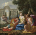 Polyphile i Polia z nimfami na wyspie Cythera - Eustache Le Sueur — widok dzieła