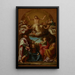 Chrystus w chwale z świętymi Celsem, Juliusem, Marcionille i Basilisse - Pompeo Batoni — oprawiony obraz na ścianie