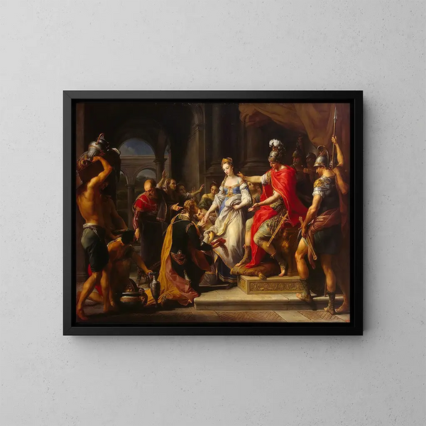 La Continence de Scipion - Pompeo Batoni — oprawiony obraz na ścianie