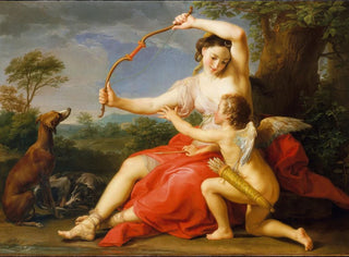 Diane i Kupidyn - Pompeo Batoni — widok dzieła