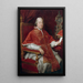Portret papieża Piusa VI, Giovanni Angelo Braschi - Pompeo Batoni — oprawiony obraz na ścianie