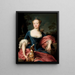 Portret damy w Diane łowczyni - Pompeo Batoni — oprawiony obraz na ścianie