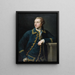 Portret mężczyzny w zielonym garniturze - Pompeo Batoni — oprawiony obraz na ścianie