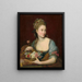Portret damy w Flore - Pompeo Batoni — oprawiony obraz na ścianie
