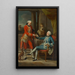 Sir Sampson Gideon i nieznany towarzysz - Pompeo Batoni — oprawiony obraz na ścianie