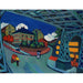 Reprodukcja obrazu Most kolejowy nad ulicą Löbtauer w Dreźnie - Ernst Ludwig Kirchner